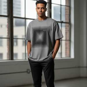 T-shirt Homme Oversize Uni Personnalisable Streetwear Coton Lourd 100% Coton Épaules Tombantes Grande Taille - Product Image 6