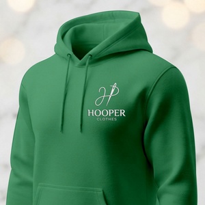 Top Sale Hooper Clothes Sustainable See Green Color Men's Winter Pullover Street Wear <b>Hoodies</b> Custom Design Lined Breathable - Product Image 2