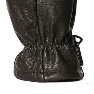 Nouvelles gants de sport d'hiver chauds et imperméables en cuir de chèvre, coupe-vent, pour snowboard et ski - Product Image 6