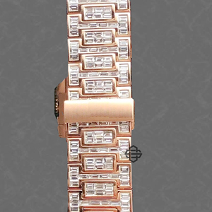 Montre de luxe pour homme, quartz, verre moissanite, boîtier carré en acier inoxydable 20 mm, mouvement ETA, affichage analogique - Product Image 3