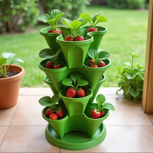 Triangle <b>Plant</b> <b>Pot</b> Best Seller Modern Customizable Colors for Home & Garden Decoration with High Quality PP <b>Plastic</b> Wholesale - Product Image 2