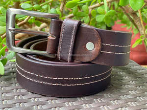 Cinturón de piel auténtica para hombre y mujer, cinturón de alta calidad, duradero y elegante, a la moda, Unisex - Product Image 3