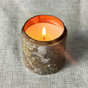 Bougie aromathérapeutique artisanale en cire de soja dans un support en bois avec parfum d'écorce de cannelle pour la décoration de la maison, style vintage de Noël - Product Image 1