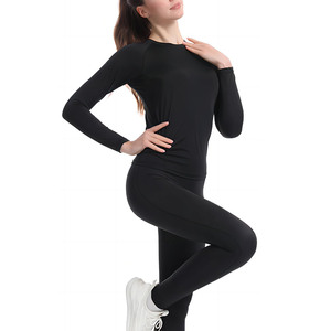 Camiseta Deportiva de Compresión para Mujer con Orificios para los Pulgares, Manga Larga, Ropa Deportiva Informal, Ligera, de Secado Rápido, Transpirable, Precio Bajo - Product Image 5