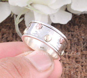 Bague en argent sterling 925, simple et polie, pour homme et femme, minimaliste, empilable, bague de pouce, vente en gros - Product Image 6