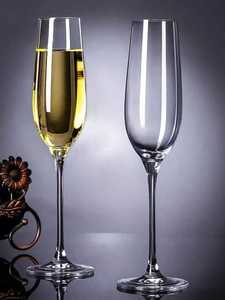 Verre à vin mousseux en cristal à long pied de luxe pour flûtes, écologique, pour fêtes, mariages, anniversaires, Noël - Product Image 2