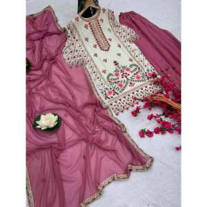 ชุด dupatta ด้านบนและแฟนซีที่สวยงามของผู้หญิงสำหรับงานปาร์ตี้ - Product Image 4