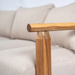 Conjunto de Sofás de Madera de Teca para Exteriores, Muebles Modernos para Patio, Jardín, Villa, Hotel, Balcón - Product Image 5