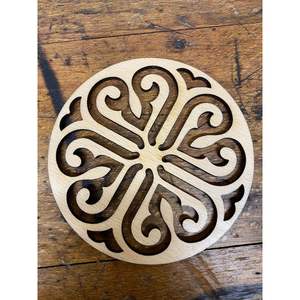 Sous-verres durables en MDF gravés au laser avec surface artistique pour la décoration de la maison, protection de table, tapis et coussinets RR Enterprises India - Product Image 1