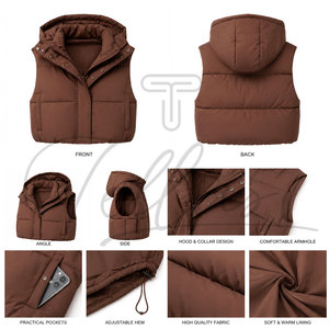 OEM Services High Quality Women <b>Puffer</b> <b>Jacket</b> New Design Women <b>Puffer</b> <b>Jacket</b> for Winter <b>Crop</b> <b>Jackets</b> Women Wear - Product Image 6
