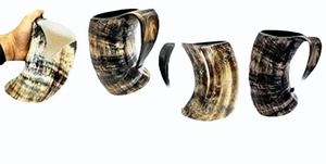 Taza de Cuerno de Búfalo Natural Hecha a Mano de Alta Calidad con Asa, Duradera para Beber Cerveza, Vino, Sidra y Cerveza Artesanal - Regalo de Año Nuevo - Product Image 5