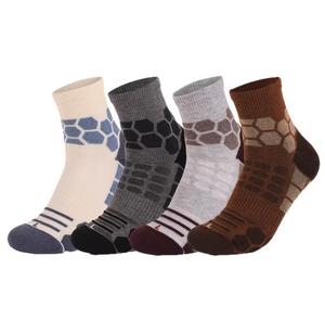 <b>Men's</b> Crew <b>Socks</b> Jacquard Knitted Solid Breathable <b>Sports</b> Summer Cotton Polyester Spandex Anti-Slip - Product Image 1
