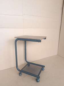 Chariot à roulettes Lumetal en acier léger et durable, meuble de maison portable, étagère en maille à 2 niveaux et roulettes, chariot de bureau - Product Image 3
