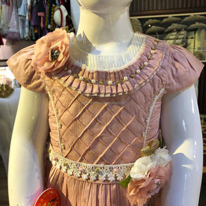 ชุดเดรสลูกไม้สีขาวผ้าฝ้ายลายดอกไม้สำหรับเด็กผู้หญิงอายุ7ปีรวมทั้งที่คาดผมขนสัตว์และแฟนซีสไตล์มุสลิมสำหรับฤดูใบไม้ผลิสำหรับทารกแรกเกิด - Product Image 3