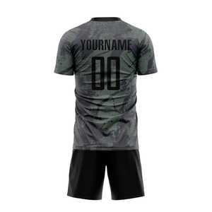 Camiseta de Fútbol de Camuflaje para Hombre, Manga Corta, Absorbe la Humedad, Ajuste Atlético, Uniforme para Todas las Temporadas, Ropa Deportiva para Adultos - Product Image 5