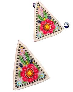 ต่างหูหลากสีสำหรับผู้หญิง ต่างหูประดับลูกปัดหลากหลายแบบ ต่างหูสำหรับงานเทศกาลและงานปาร์ตี้ ราคาดีที่สุด ต่างหูประดับลูกปัด - Product Image 1