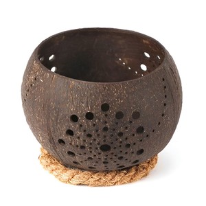 Top selling coconut <b>tealight</b> <b>holders</b> factory supply sustainable coco shell tea light candle <b>holder</b> - Product Image 1