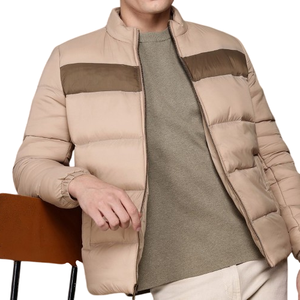 Veste matelassée pour homme avec rembourrage chaud et tissu résistant, conçue pour affronter les vents froids, la pluie légère et le séchage rapide - Product Image 6