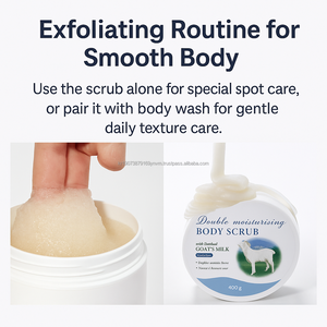 Coreano delicato Scrub per il corpo con proteine del latte di capra K-Beauty Milky Texture Glow Skin cure idratanti oem odm - Product Image 5