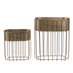 Iron Powder Coated Durable Multi-Purpose Modern Classic Floor & Indoor Outdoor Planter Drainage - Product Image 2