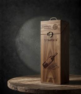 Caja de Almacenamiento Moderna de Madera con Tapa Deslizante Impermeable, Dimensiones de 182x128x85 mm, para Vino y Artículos Pequeños, Capacidad de Carga de 5 kg - Product Image 3