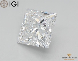 เพชรคุณภาพพรีเมียมทรงปรินเซสคัท 1.00 กะรัต ความสะอาดระดับ VVS1 สี D รับรองโดย IGI เพชร CVD ผลิตในห้องปฏิบัติการ เหมาะสำหรับการออกแบบแหวนสร้างสรรค์ - Product Image 5