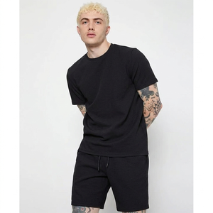 Conjunto de Camiseta y Pantalones Cortos de Algodón para Hombre, Conjunto Personalizado de Camiseta y Pantalones Cortos para Hombre, Camisetas de 2 Piezas - Product Image 1