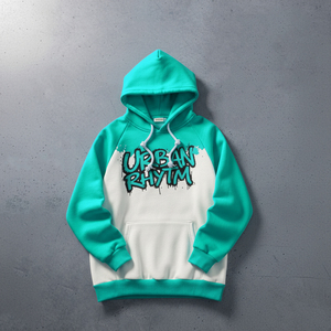 Sudadera con Capucha de Doble Capa y Diseño de Bloques de Color Personalizada OEM, Sudadera con Capucha de Dos Tonos con Corte y Costura - Product Image 2