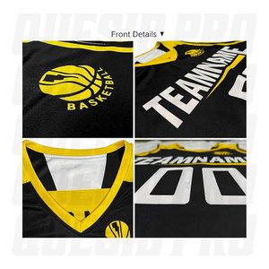 Maillot de basket-ball de qualité supérieure, léger, à séchage rapide, impression de logo personnalisée, maillot de sport réversible, sublimation, broderie - Product Image 5