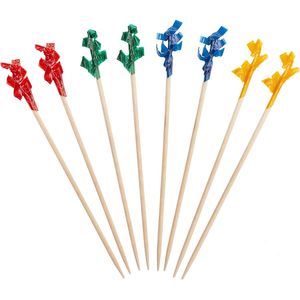 1000 Pezzi Spiedini in Legno Ondulati da 4 Pollici per Cocktail, Agitatori, Spiedini per Bevande, Antipasti, Sandwich - Utilizzabili anche come Stuzzicadenti - Product Image 1