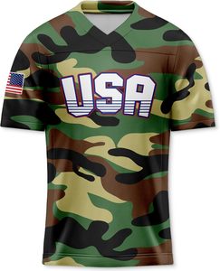 Performance Men's Mesh V-Neck Fabric <b>Referee</b> Short Sleeve Shirt Football USA Flag - Product Image 4