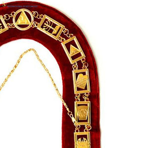 High End Embroidered Masonic Regalia Chain <b>Collar</b> with High Quality Premium Finish for Formal Events and Regalia Collection - Product Image 2