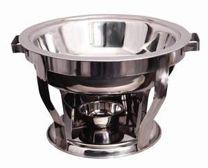 Stainless Steel Round Chafer <b>Food</b> Warmer with Lid and Fuel Base for Restaurant Use At Best Price - Product Image 6