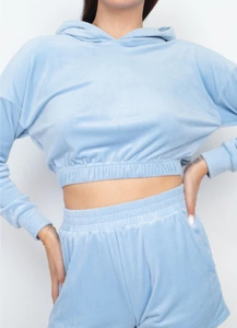 Ensembles Athleisure Personnalisés : Survêtements en Coton Deux Pièces, Ensemble Hoodie et Short Effet Délavé au Soleil - Product Image 2