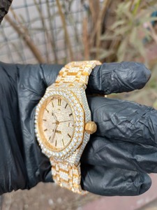 Reloj de Lujo para Hombre con Cristales de Zirconia, Acero Inoxidable, Movimiento Mecánico, Esfera de Cristal, para Negocios y Moda - Product Image 3