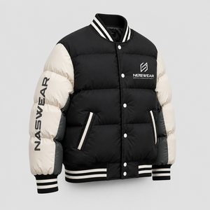 Men's Black <b>Bubble</b> Jacket Windproof Winter <b>Coat</b> Streetwear Style Button Closure Regular Fit Thick Polyester <b>Bubble</b> jacket Men - Product Image 2