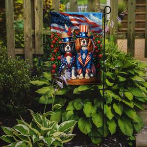 All American Cavalier Spaniel Multicolor <b>Garden</b> <b>Flag</b> Mailbox Decorative Yard Banner for Patio Artwork Flower Beds <b>Garden</b> Size - Product Image 2