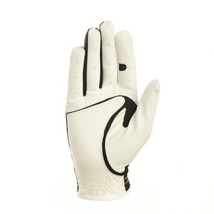 Gant de golf haut de gamme pour hommes en blanc classique, conçu avec soin en cuir de haute qualité pour un confort optimal - Product Image 3