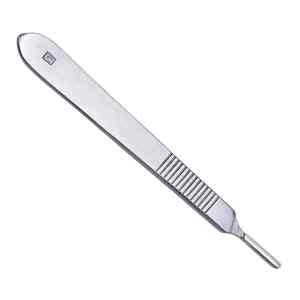 Mango de bisturí quirúrgico de acero inoxidable BSD No. 3 Cuchillos Médicos Manuales con Certificación CE Clase I, Instrumento para Uso Hospitalario, Kit Quirúrgico - Product Image 6