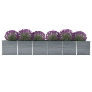 Jardinière surélevée en acier galvanisé gris durable 189,0 x 31,5 x 30,3 po – Pots et jardinières - Product Image 2