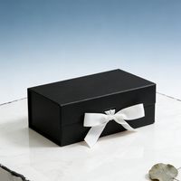 Boîtes en papier magnétiques pliables avec ruban, carton cadeau, livraison rapide pour cadeaux, vente chaude
