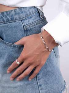 Cadena de diamantes cultivados en laboratorio y pulsera de eslabones de diamantes en oro sólido de 14 quilates para joyería femenina, regalo fino para propuesta de matrimonio. - Product Image 6