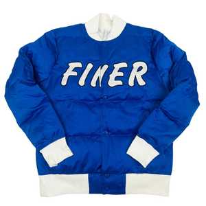 Abrigo Acolchado Zeta Finer para Mujer, Chaqueta Azul de Invierno, Chaqueta Cálida con Botones, Estilo Casual, Ropa de Calle, Abrigo Cómodo - Product Image 1