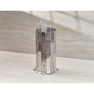 Luxury Handcrafted Wooden <b>Bakhoor</b> Burner Set with Gold Geometric Lattice Lid Elegant Arabic <b>Oud</b> Incense Holder for Ramadan & Eid - Product Image 2