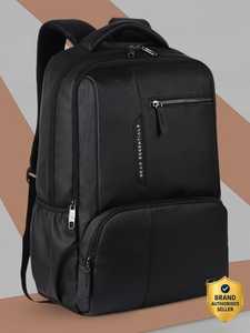 Mochila Clásica Multifuncional Antirrobo de Cuero Genuino Gear Essentials, Estilo Profesional, Negra, Práctica Bolsa de Viaje - Product Image 2