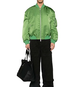 แจ็คเก็ตนักบินไนลอนไซส์ใหญ่สำหรับผู้ชายรุ่นใหม่ปี 2025 เสื้อกันหนาวแบบมีซิป ดีไซน์ล่าสุด สีพื้น ระบายอากาศได้ดี ใส่ได้สองด้าน - Product Image 3