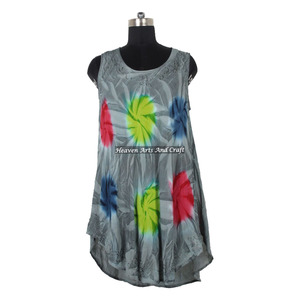Nuevo Vestido de Rayón Tie Dye para el Verano 2026, Estilo Bohemio y Sexy para Mujer, Ideal para Fiestas Nocturnas, Vestido Boho Gypsy Barato - Product Image 2