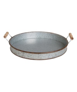 Modern Style Metal Round Tray with Polished Finish Eco Friendly and <b>Decorative</b> for Home Hotel Restaurant - Product Image 4