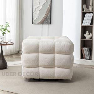 Chaise d'appoint Bubli Cubic Boucle Comfort conçue pour le salon ou la chambre à coucher - Product Image 5