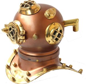 Casco de Buceo Marino Vintage Hecho a Mano, Miniatura de la Marina de los Estados Unidos, Material de Latón con Acabado de Cobre, Accesorio de Cine de Buceo, Coleccionable - Product Image 4